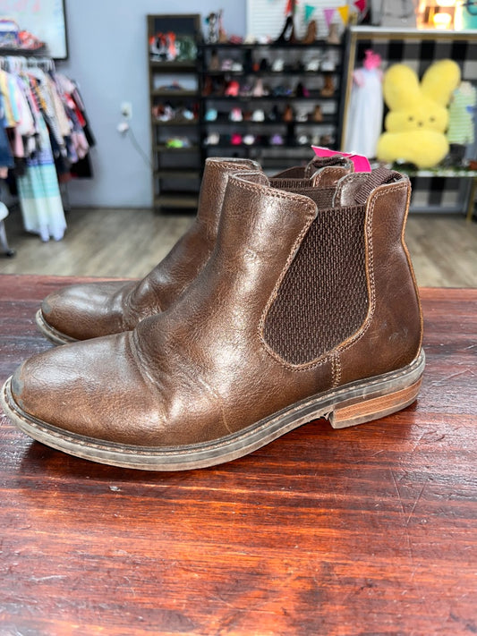 BROWN ASHFORD HAYES SLIP ON BOOTS, SHOES 13