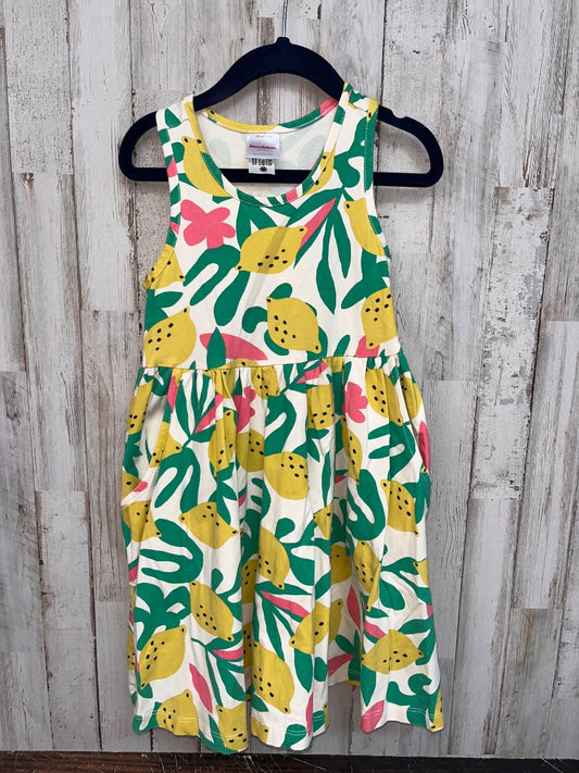 GREEN HANNA ANDERSSON LIME PRINT TANK DRESS, GIRL 4T