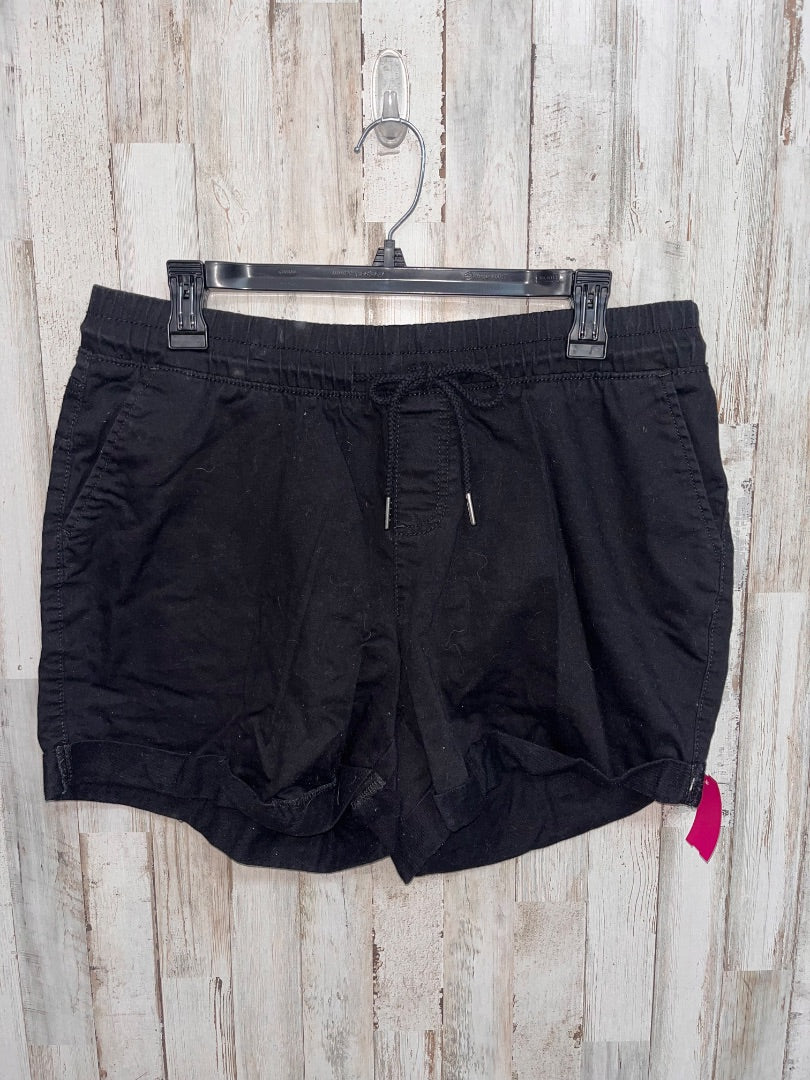 BLACK TIME AND TRU CUFF DRAWSTRING SHORTS, LADIES M