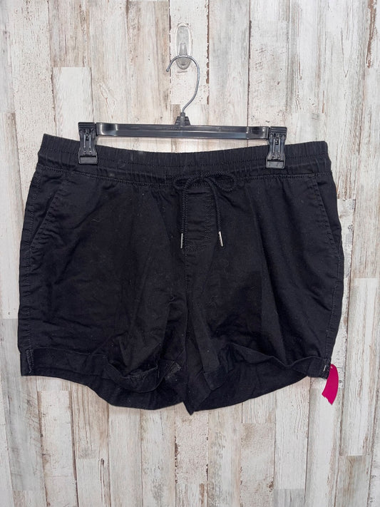 BLACK TIME AND TRU CUFF DRAWSTRING SHORTS, LADIES M