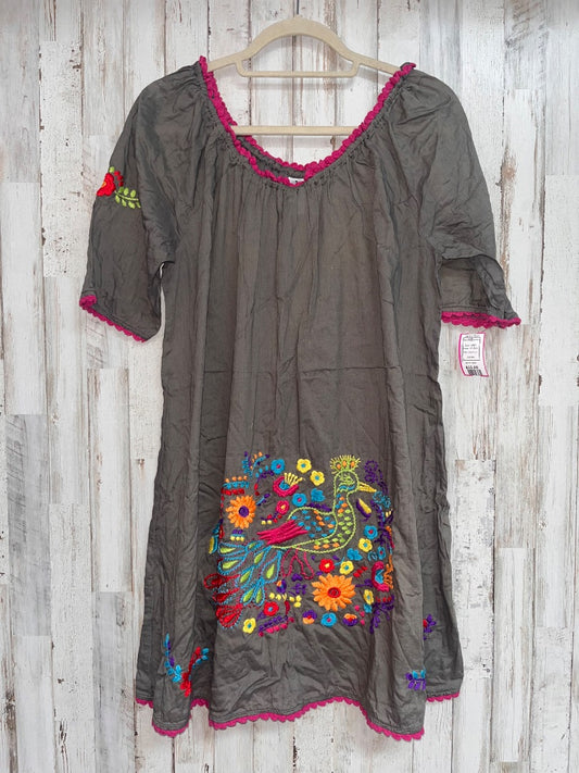 GREY IVY JANE FLORAL EMBROIDERED DRESS, LADIES S