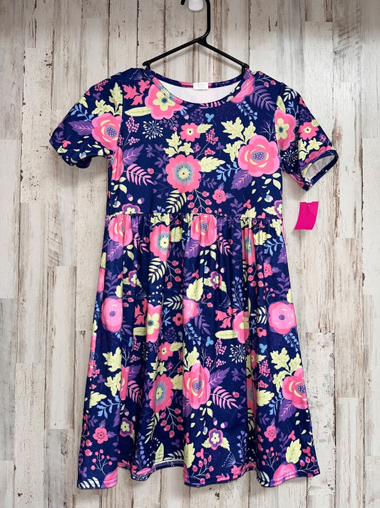 PURPLE BOUTIQUE SOFT FLORAL TWIRL DRESS, GIRL 10/12