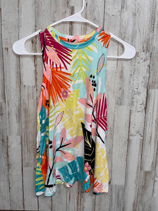 WHITE WONDER NATION PALM LEAF TANK, GIRL 10/12