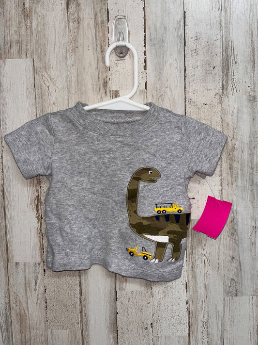 GREY CARTERS DINO APPLIQUE TEE, BOY 3M