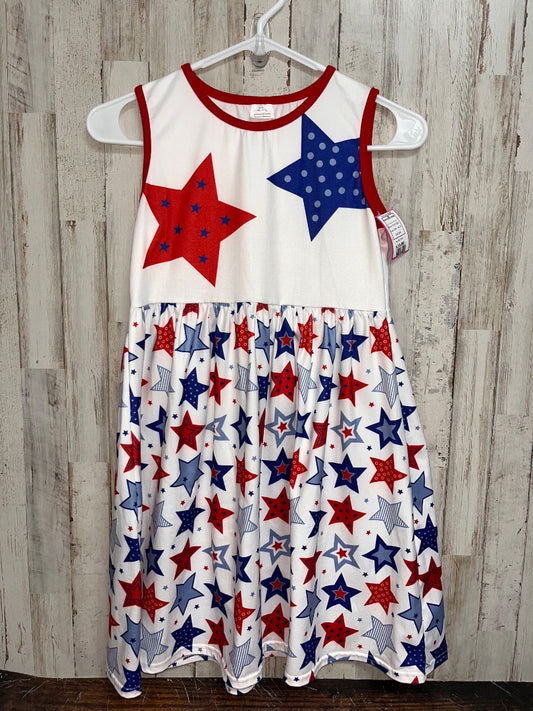 RED/WHITE/BLUE BOUTIQUE STAR TWIRL DRESS, GIRL 14/16
