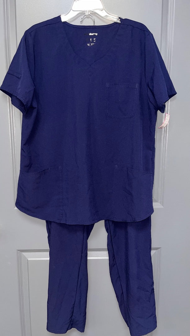 NAVY SCRUBSTAR 2PC SCRUB SET, LADIES XL