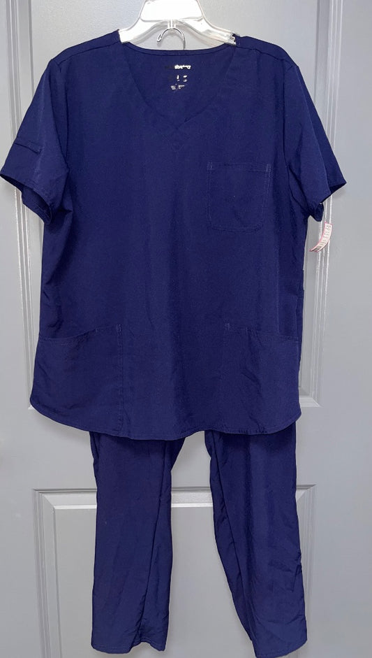 NAVY SCRUBSTAR 2PC SCRUB SET, LADIES XL