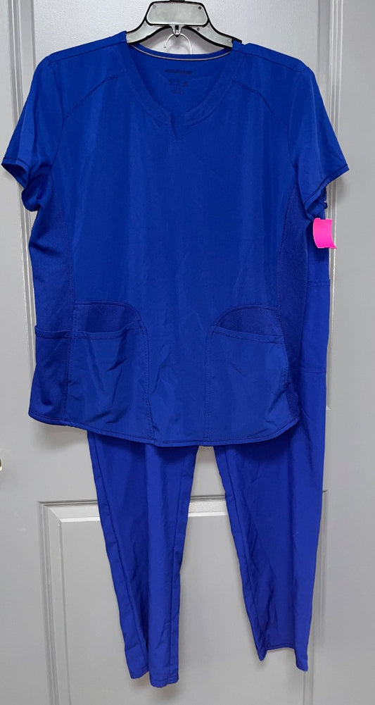 ROYAL BLUE SCRUBSTAR 2PC SCRUB SET, LADIES XL