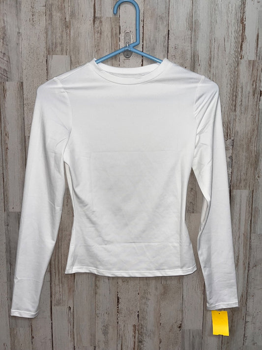 WHITE AUTOMET DRY FIT LONG SLEEVE TOP, LADIES XS