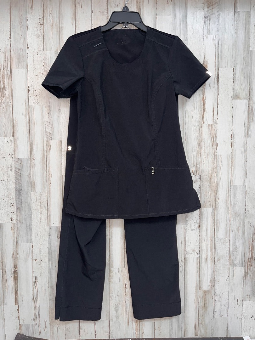 BLACK  2PC SCRUB SET, LADIES XS