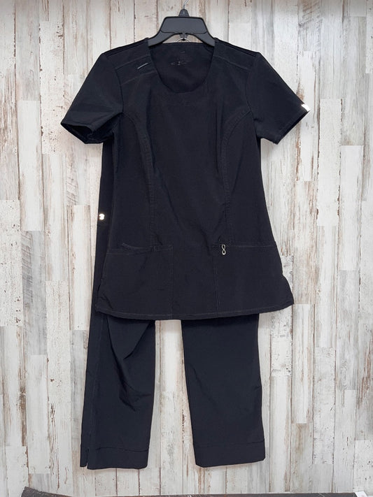 BLACK  2PC SCRUB SET, LADIES XS