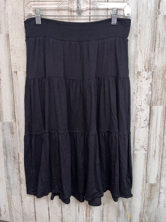 BLACK ST JOHNS BAY TIER SKIRT, LADIES S