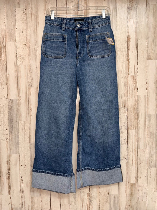 DENIM FREE ASSEMBLY SZ 4 CUFF JEANS, LADIES S