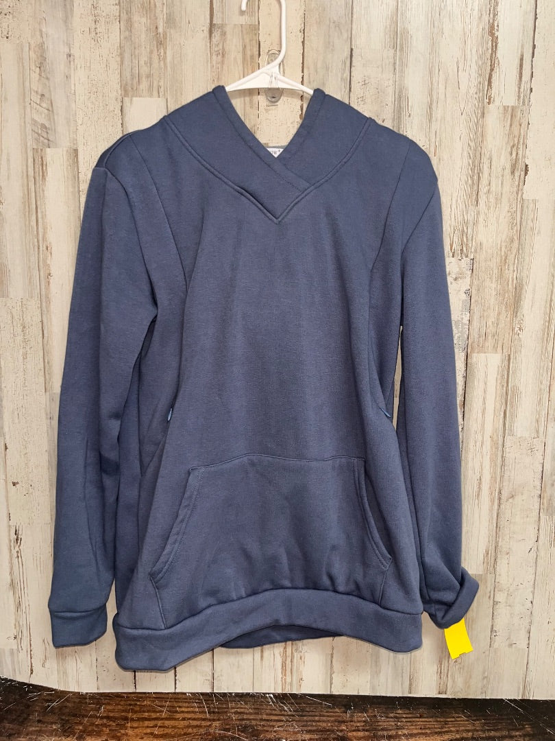 BLUE SMALLSHOW NURSING HOODIE, MATERNITY M