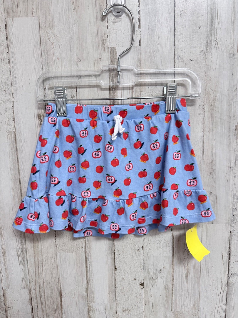 BLUE  APPLE RUFFLE SKORT, GIRL 4T