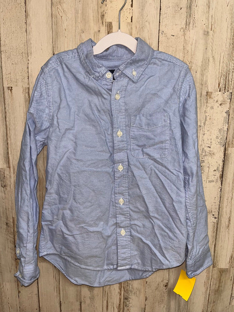 BLUE CHILDRENS PLACE BUTTON UP, BOY 7/8