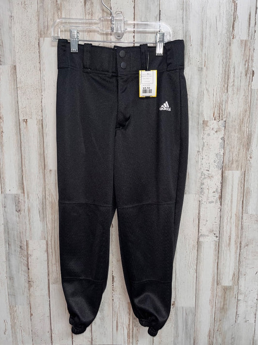 BLACK ADIDAS KNICKER BASEBALL PANTS, BOY 7