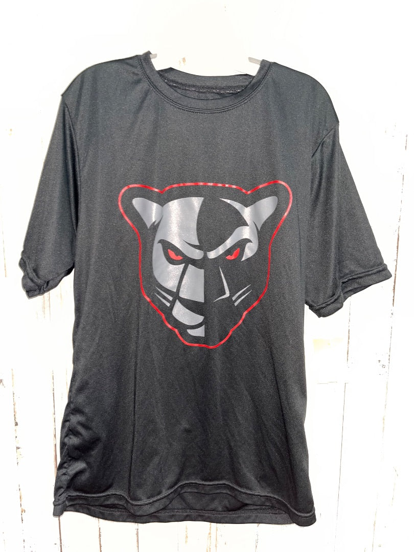 BLACK A4 PETAL PANTHERS DRY FIT TEE, BOY 10