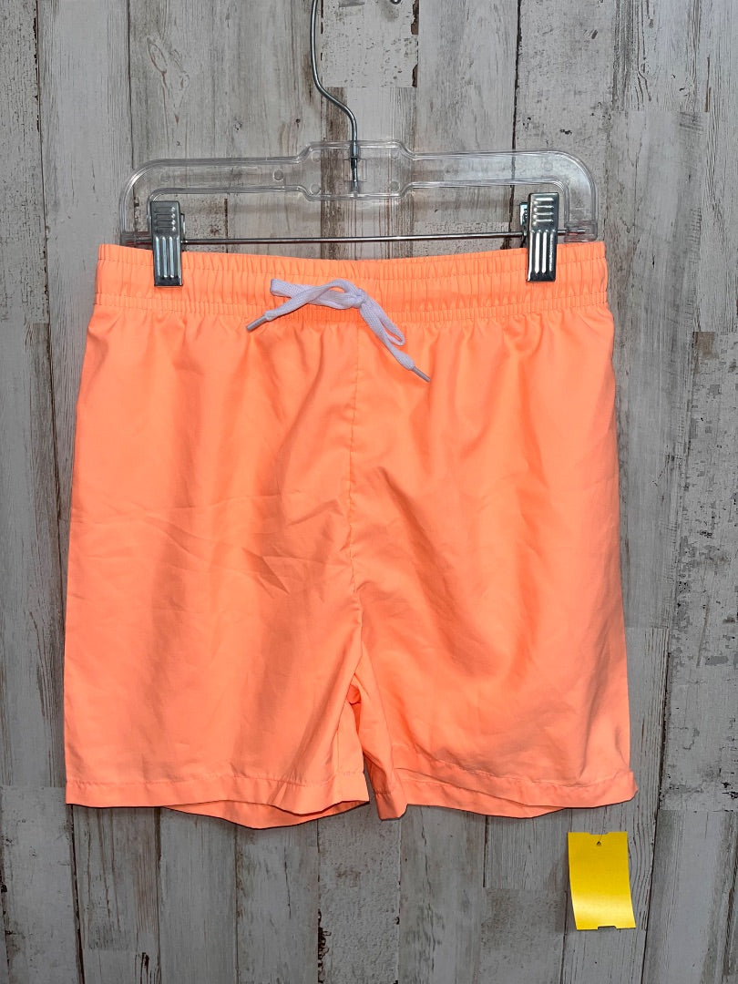 ORANGE SHEIN NEON SWIM SHORTS, BOY 10