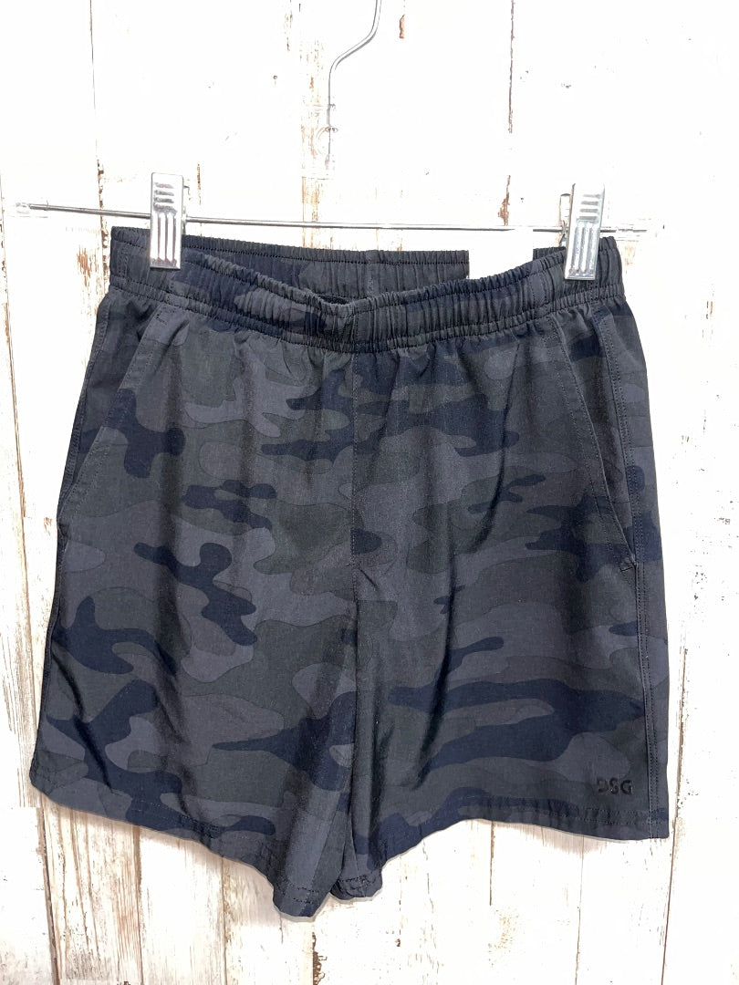 BLACK DSG CAMO DRY FIT SHORTS, BOY 8/9