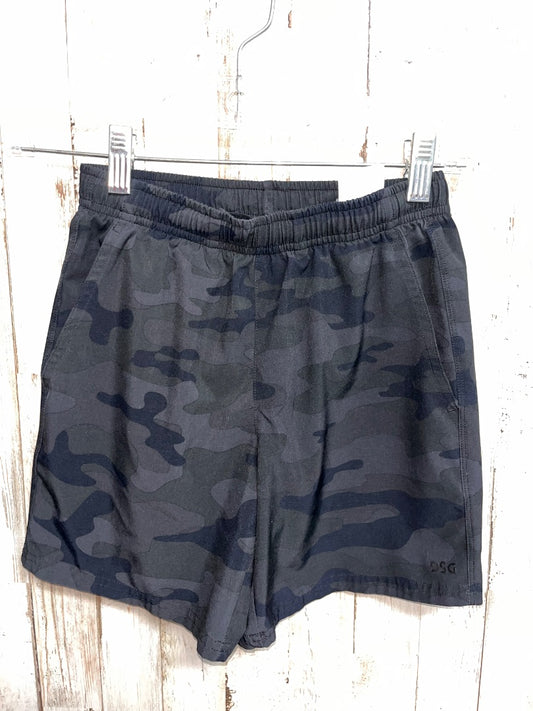 BLACK DSG CAMO DRY FIT SHORTS, BOY 8/9