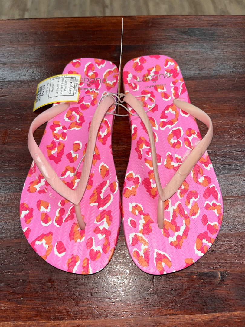 PINK CABANA NEW FLIP FLOPS, SHOES A6