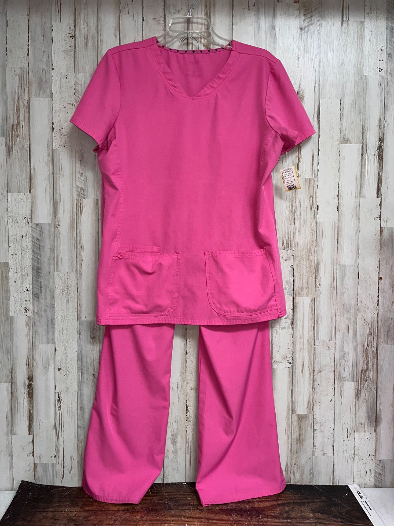 PINK HEART SOUL 2PC SCRUB SET, LADIES M