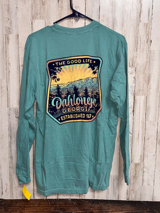 TEAL COMFORT COLORS NEW THE GOOD LIFE GA LONG SLEEVE, LADIES M