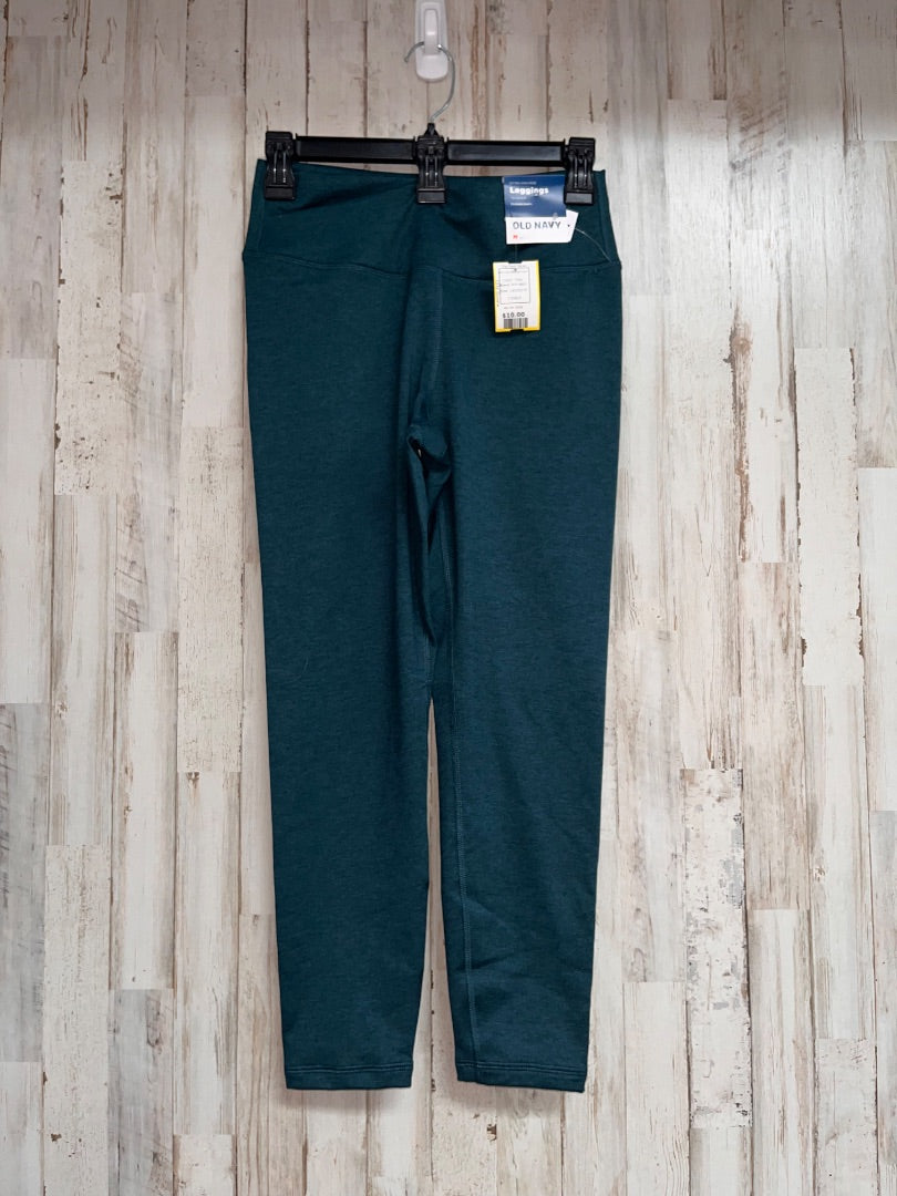 TEAL OLD NAVY NEW CLOUD COMFY LEGGINGS, LADIES M
