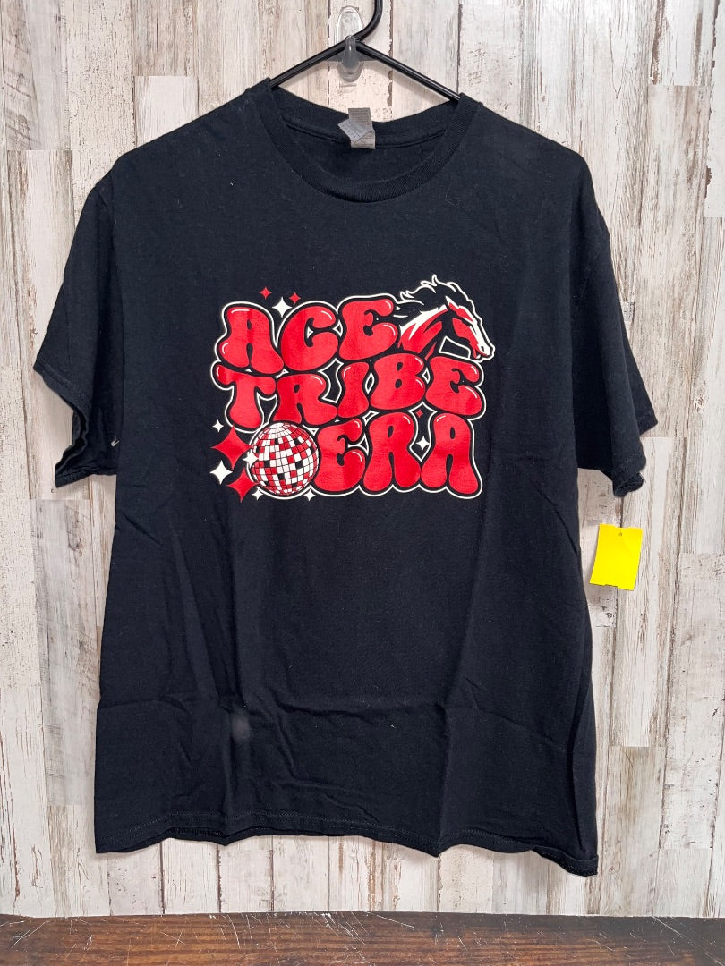 BLACK GILDAN ACE TRIBE TEE, LADIES L