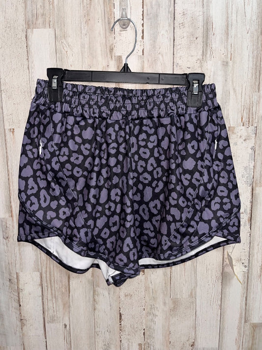 BLACK/GREY  CHEETAH DRY FIT SHORTS, LADIES L