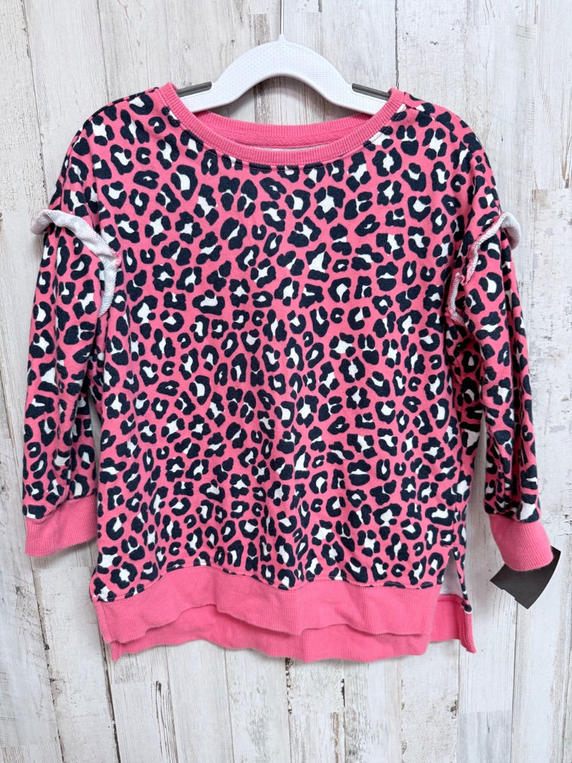 PINK CROWN & IVY LEOPARD SWEATSHIRT, GIRL 4T