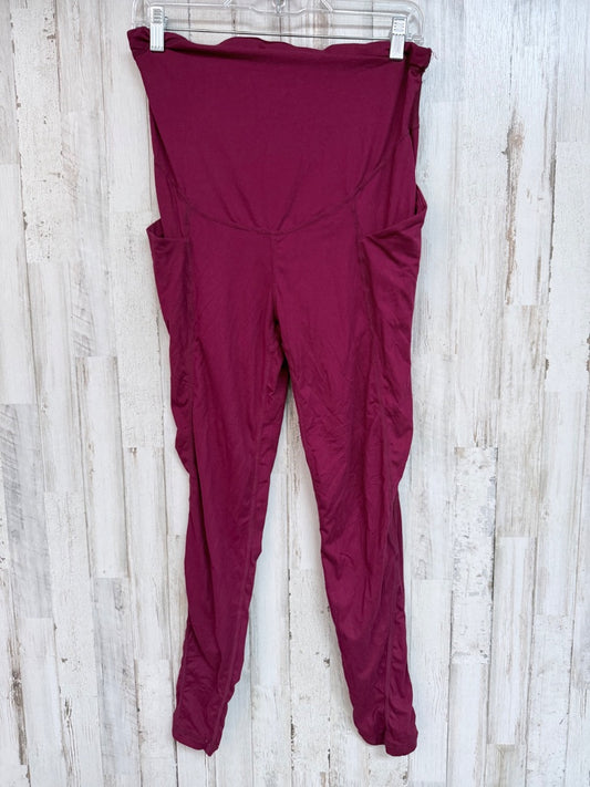 RED  POCKET MATERNITY LEGGINGS, LADIES S
