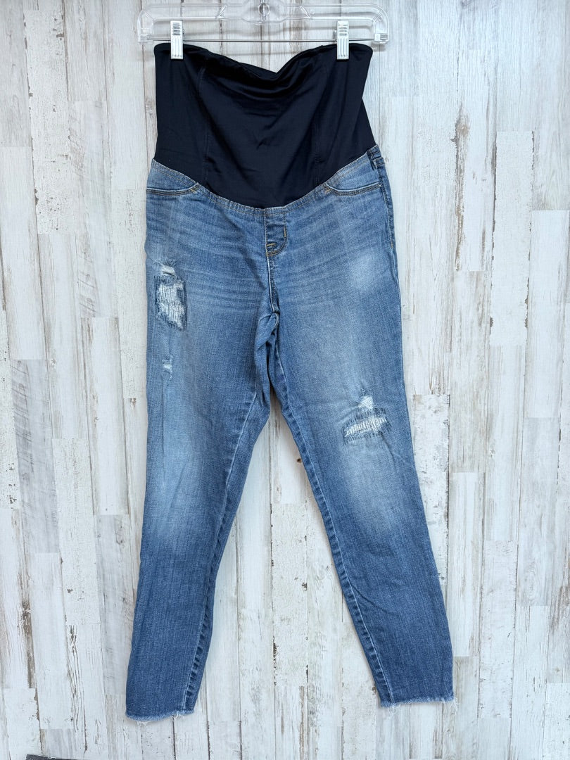 DENIM ISABEL SZ4 DISTRESS MATERNITY JEANS, LADIES S