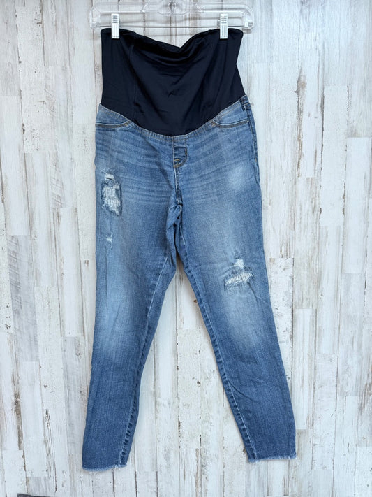 DENIM ISABEL SZ4 DISTRESS MATERNITY JEANS, LADIES S