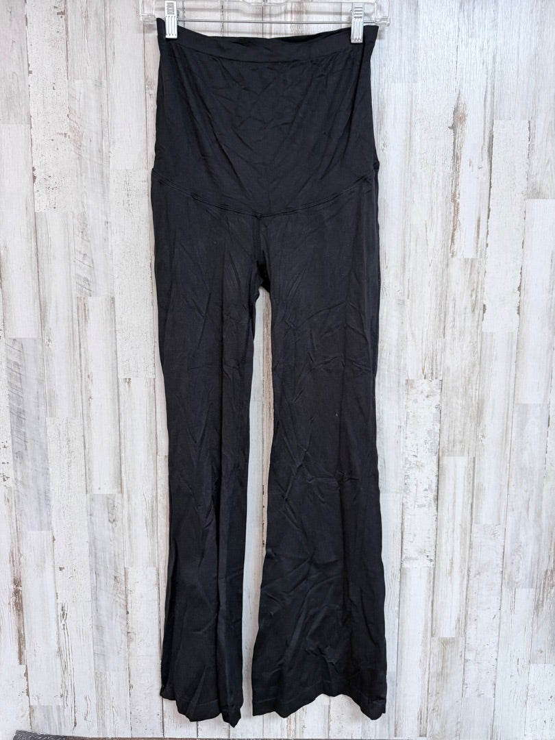 BLACK TIME & TRU MATERNITY FLARE PANTS, LADIES M