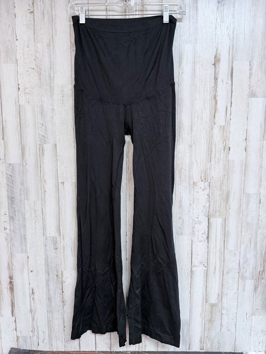 BLACK TIME & TRU MATERNITY FLARE PANTS, LADIES M