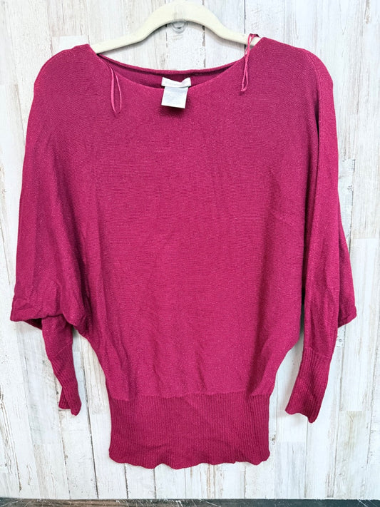 RED WORTHINGTON SHIMMER KNIT TOP, LADIES S