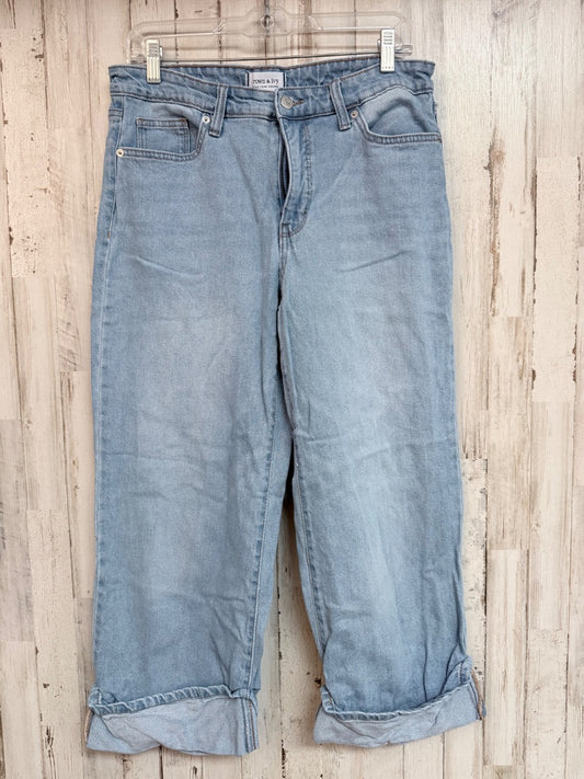 DENIM CROWN & IVY SZ10 CROP JEANS, LADIES L