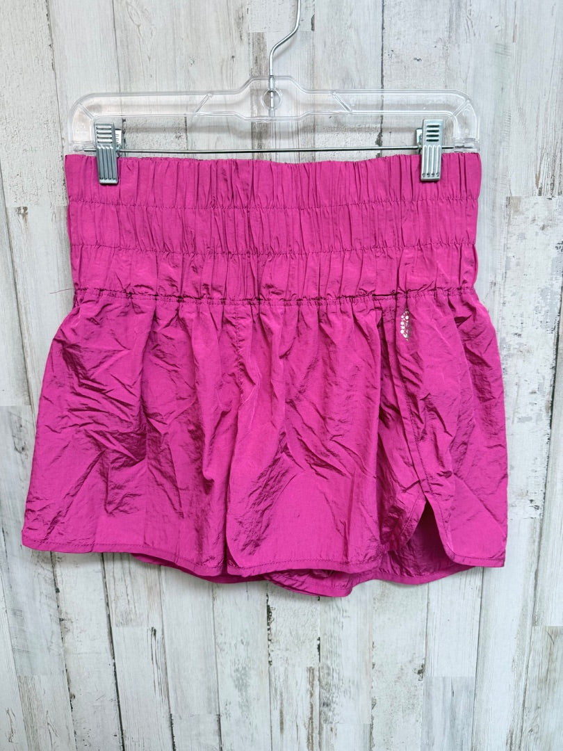 PINK FREE PEOPLE HI WAIST SHORTS, LADIES L