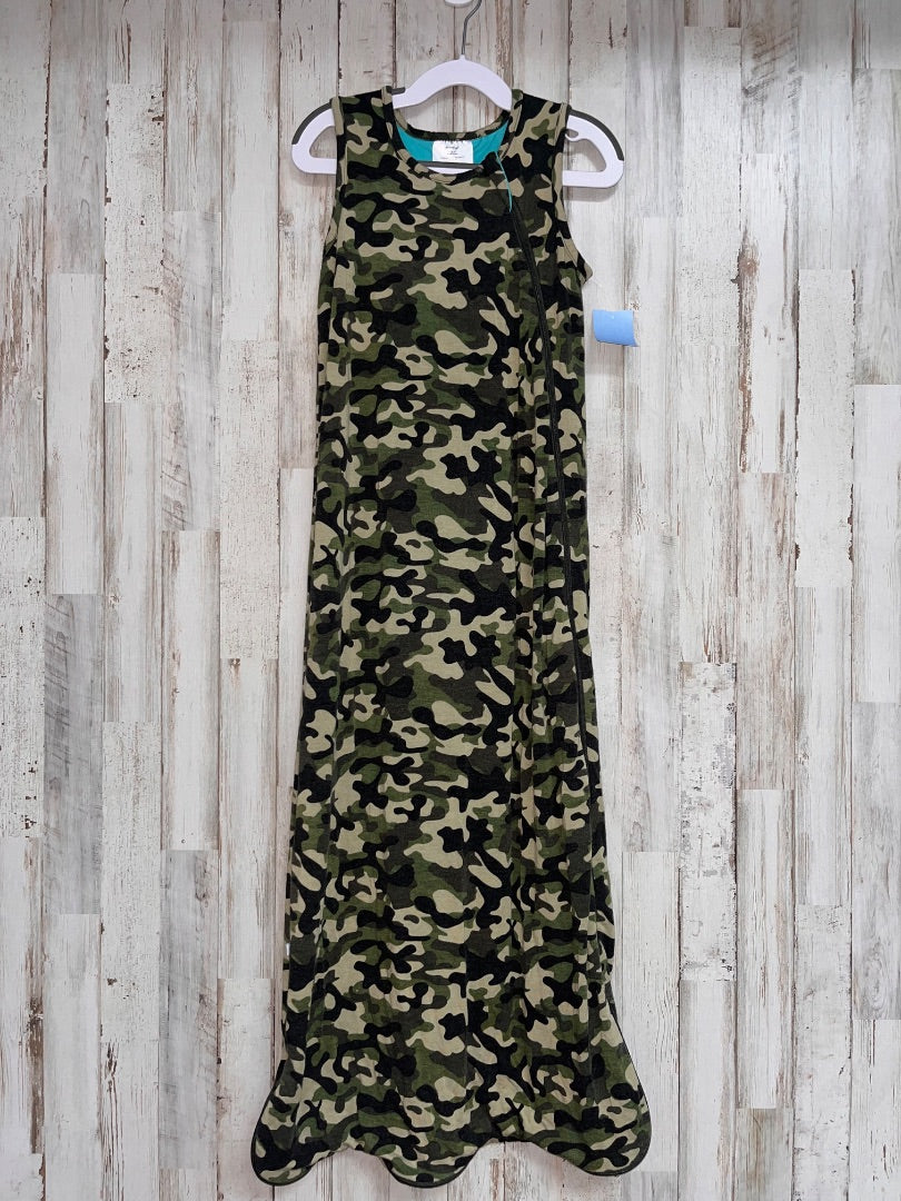 GREEN POSH PEANUT CAMO ZIP SLEEP SACK, BOY 18-36M