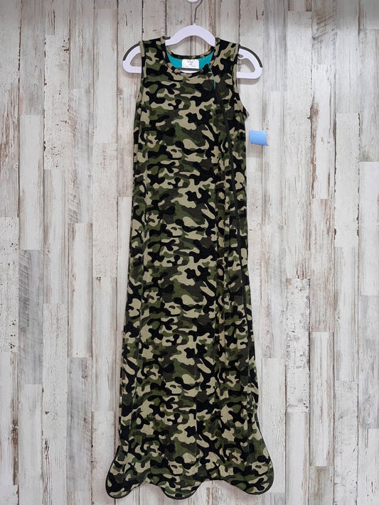 GREEN POSH PEANUT CAMO ZIP SLEEP SACK, BOY 18-36M