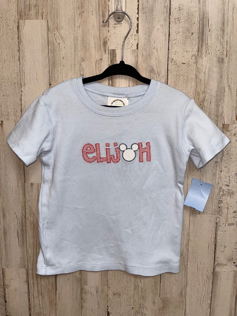 LIGHT BLUE BB BLANK ELIJAH MICKEY TEE, BOY 3T