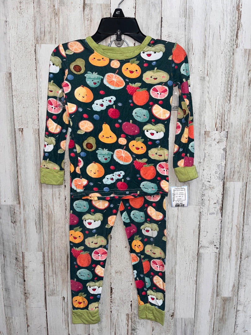 GREEN MIOZING SOFT FRUIT PJ SET, BOY 3T