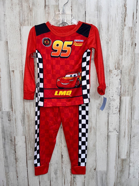 RED DISNEY CARS PJ SET, BOY 4T