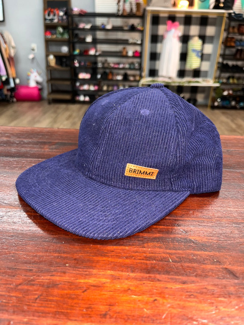 NAVY BRIMMZ CORDUROY CAP, TODDLER BOY