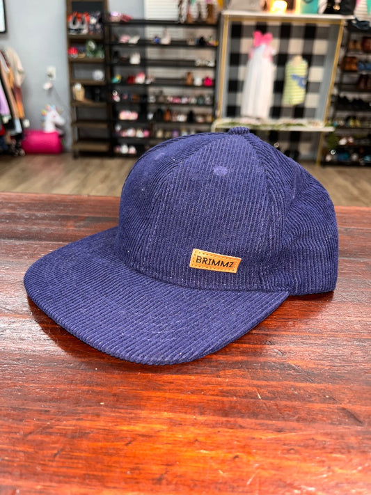 NAVY BRIMMZ CORDUROY CAP, TODDLER BOY