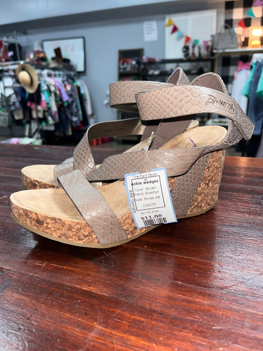 Brown Blowfish Ankle wedges, Shoes A8