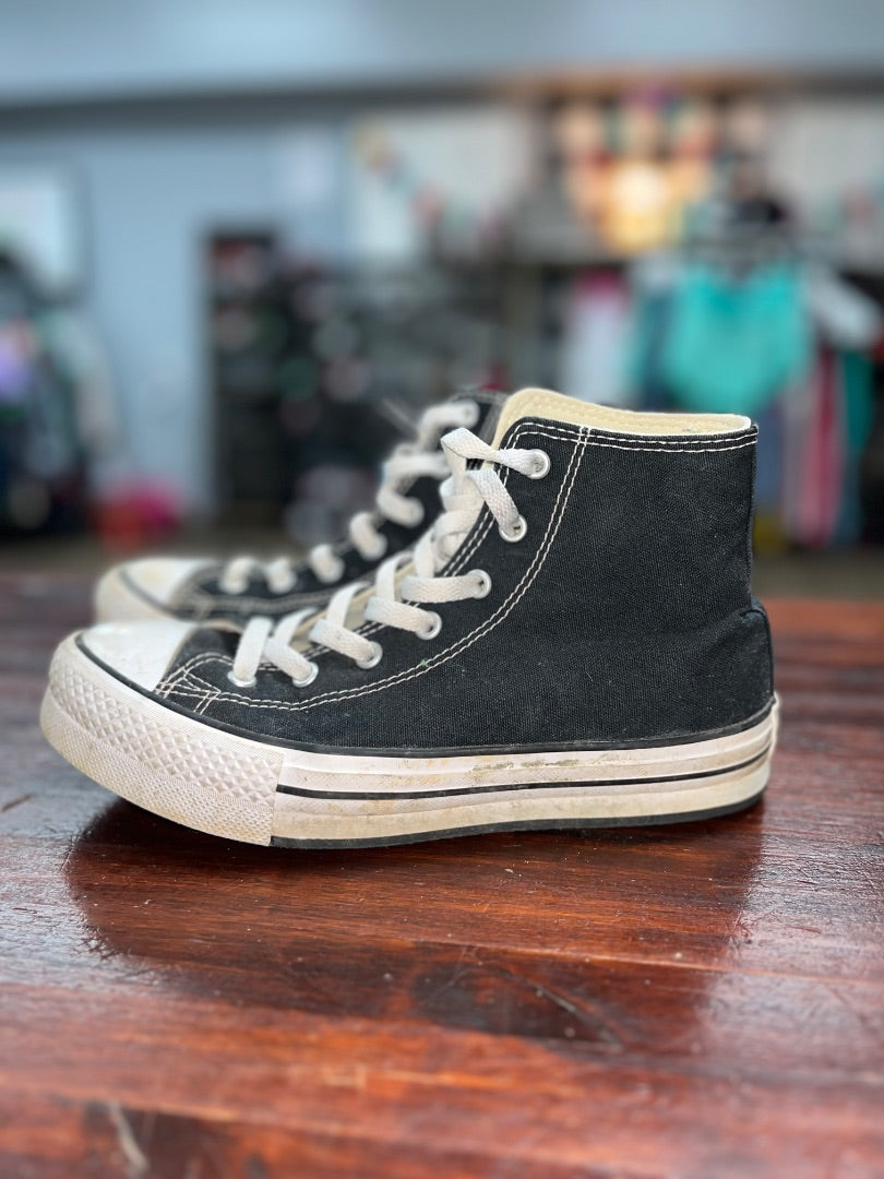 Black Converse Platform sneakers, Shoes Y5