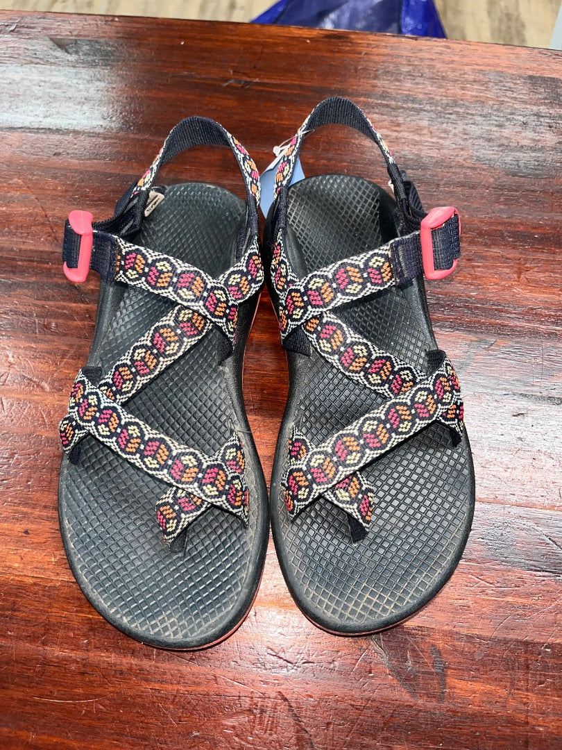 Navy Chacos slid on sandals, Shoes A8